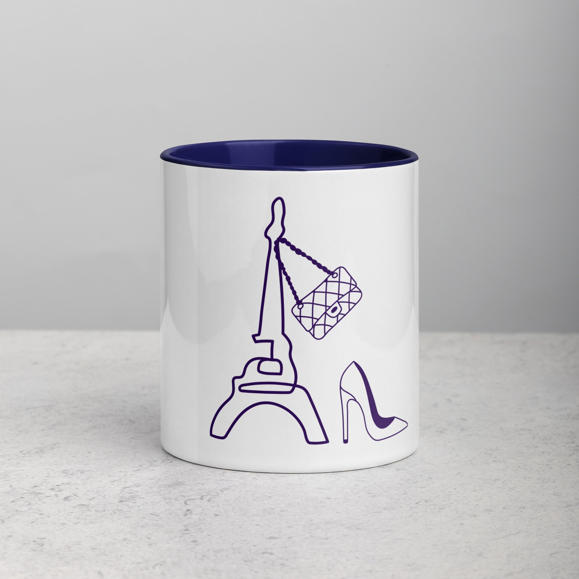 tsgabrielle • Paris • Caneca com cor interna • Cerâmica • 325 ml