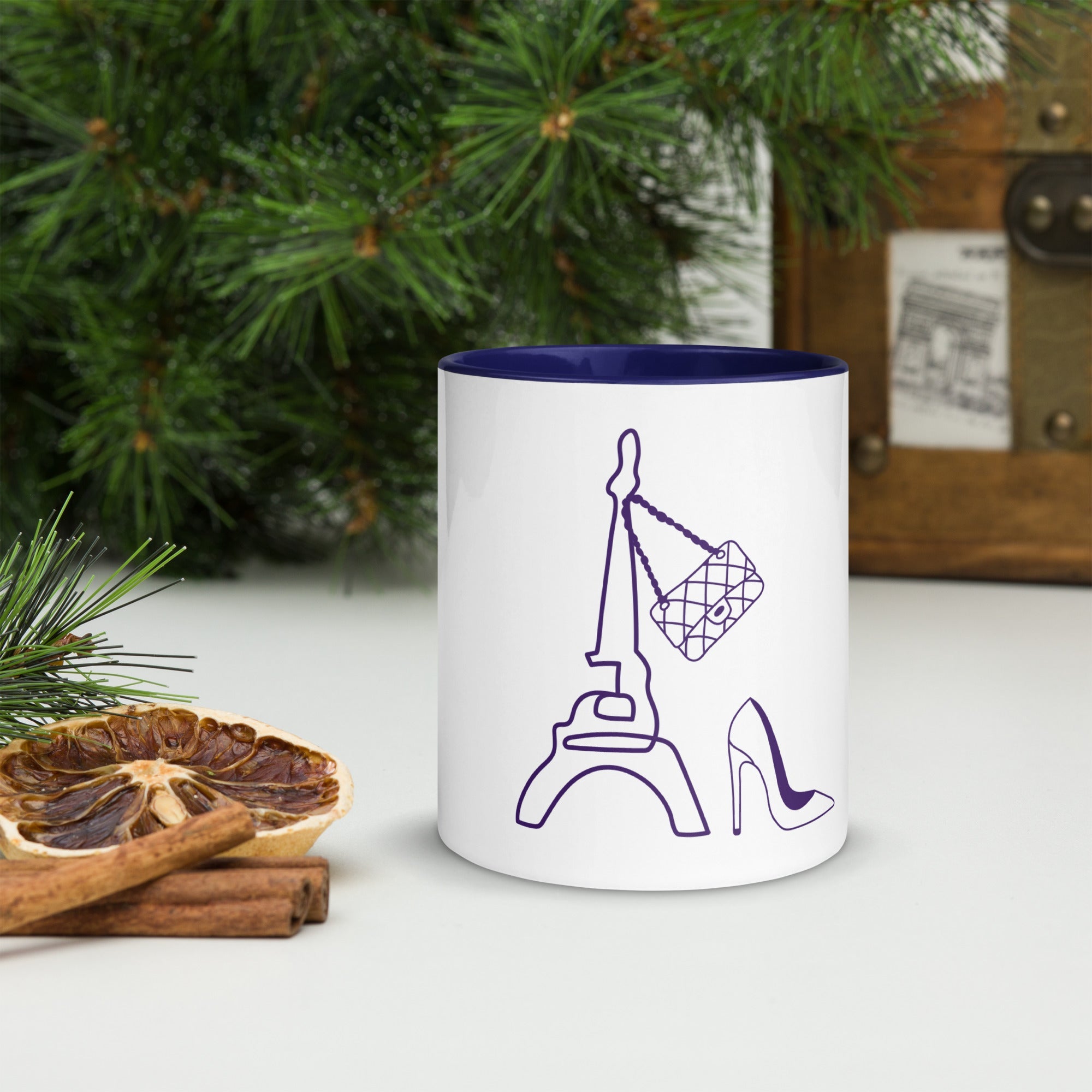 tsgabrielle® • Paris - La Tour Eiffel • Caneca com cor interna • Cerâmica • 325 ml