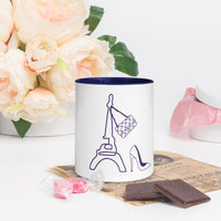 tsgabrielle® • Paris - Torre Eiffel • Caneca com interior colorido • Cerâmica • 325 ml