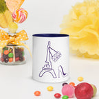 tsgabrielle® • Paris - La Tour Eiffel • Caneca com cor interna • Cerâmica • 325 ml