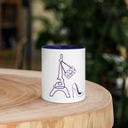 tsgabrielle® • Paris - La Tour Eiffel • Caneca com cor interna • Cerâmica • 325 ml