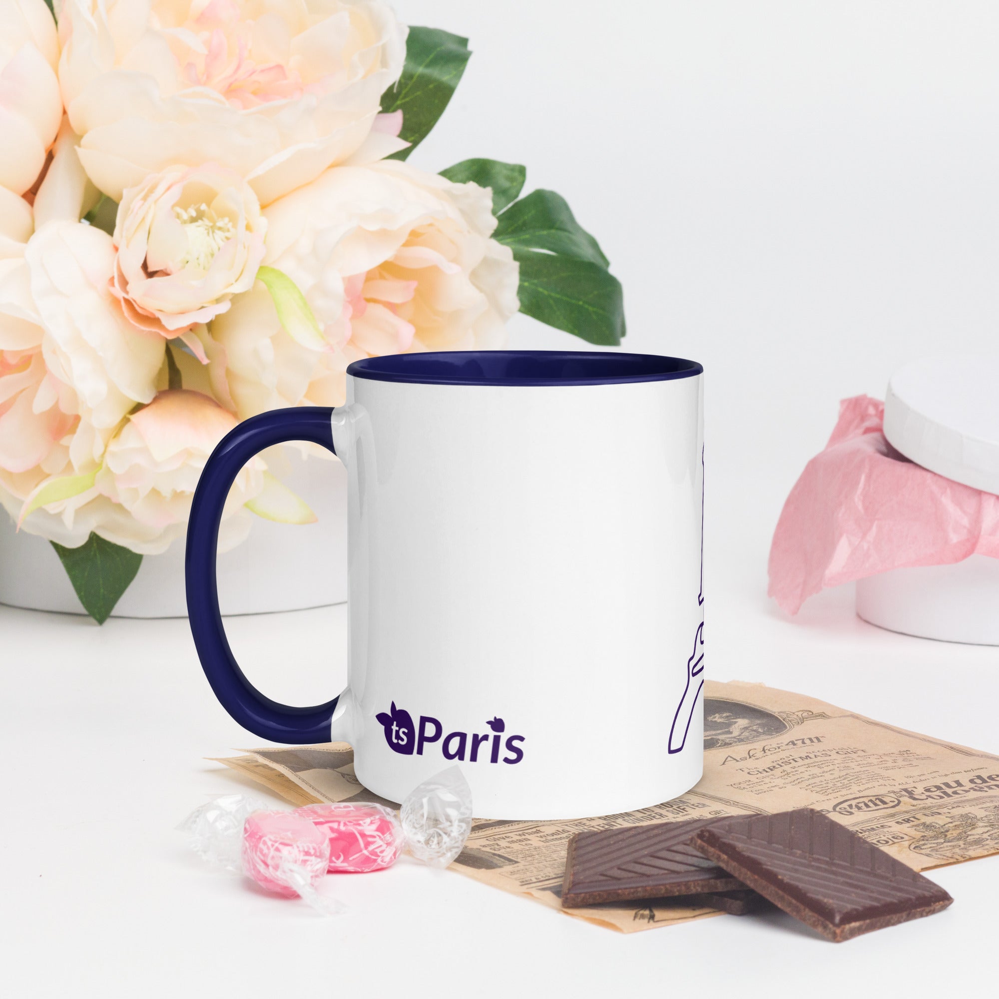 tsgabrielle® • Paris - La Tour Eiffel • Caneca com cor interna • Cerâmica • 325 ml