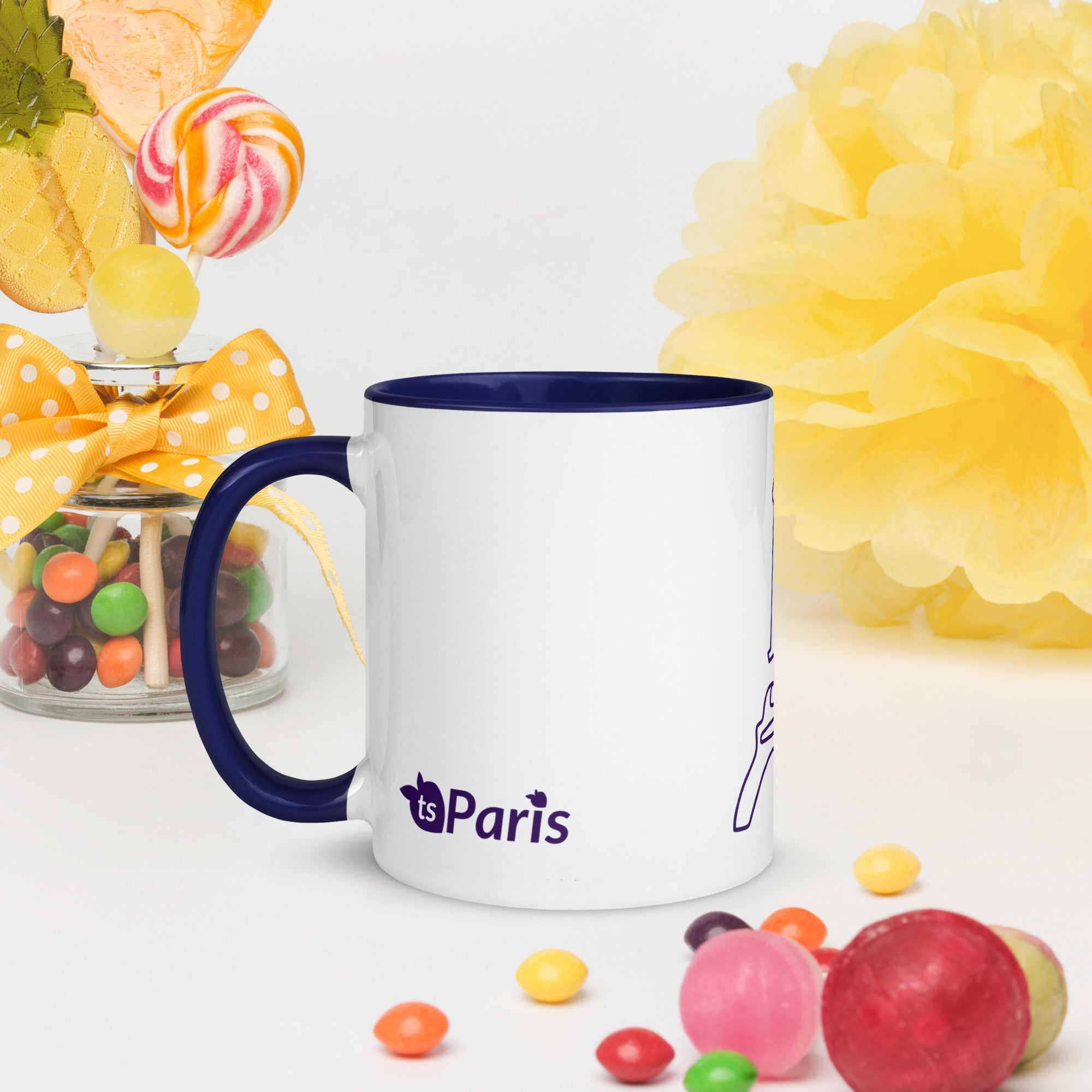 tsgabrielle® • Paris - La Tour Eiffel • Caneca com cor interna • Cerâmica • 325 ml