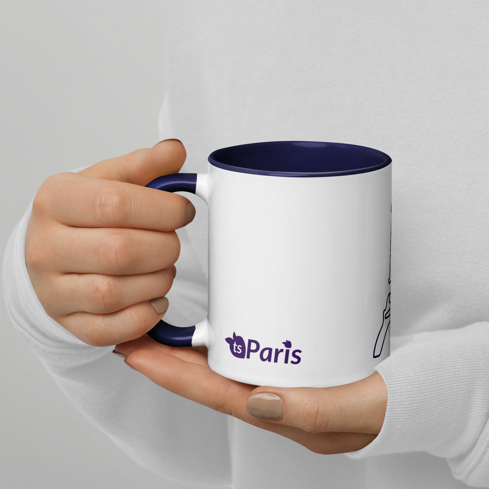 tsgabrielle® • Paris - La Tour Eiffel • Caneca com cor interna • Cerâmica • 325 ml
