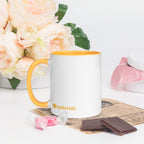 tsgabrielle® • Caneca com Cor Amarelo Dourado no Interior • 325 ml