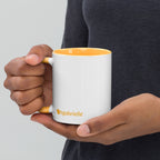 tsgabrielle® • Caneca com Cor Amarelo Dourado no Interior • 325 ml