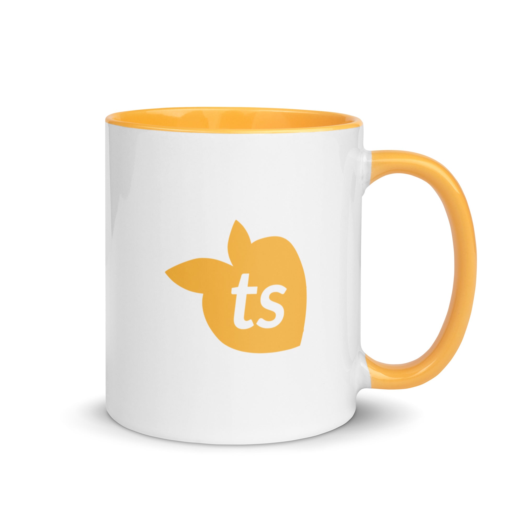 tsgabrielle® • Caneca com Cor Amarelo Dourado no Interior • 325 ml