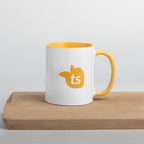tsgabrielle® • Caneca com Cor Amarelo Dourado no Interior • 325 ml