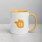 tsgabrielle® • Caneca com Cor Amarelo Dourado no Interior • 325 ml
