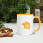tsgabrielle® • Caneca com Cor Amarelo Dourado no Interior • 325 ml
