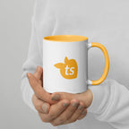 tsgabrielle® • Caneca com Cor Amarelo Dourado no Interior • 325 ml