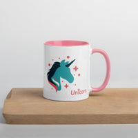 tsgabrielle® • Caneca com interior colorido • 🦄 Unicórnio - Seraphina • Cerâmica • 325 ml