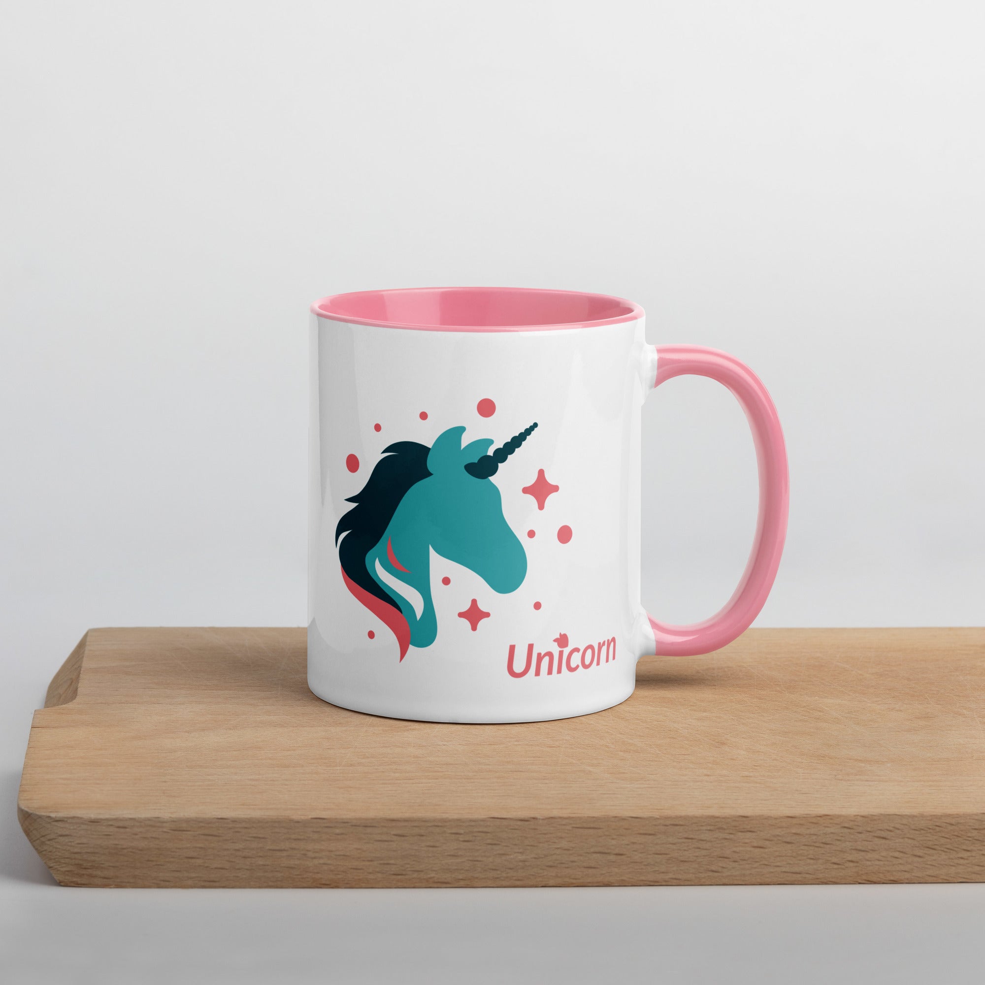 tsgabrielle® • Caneca com interior colorido • 🦄 Unicórnio - Seraphina • Cerâmica • 325 ml