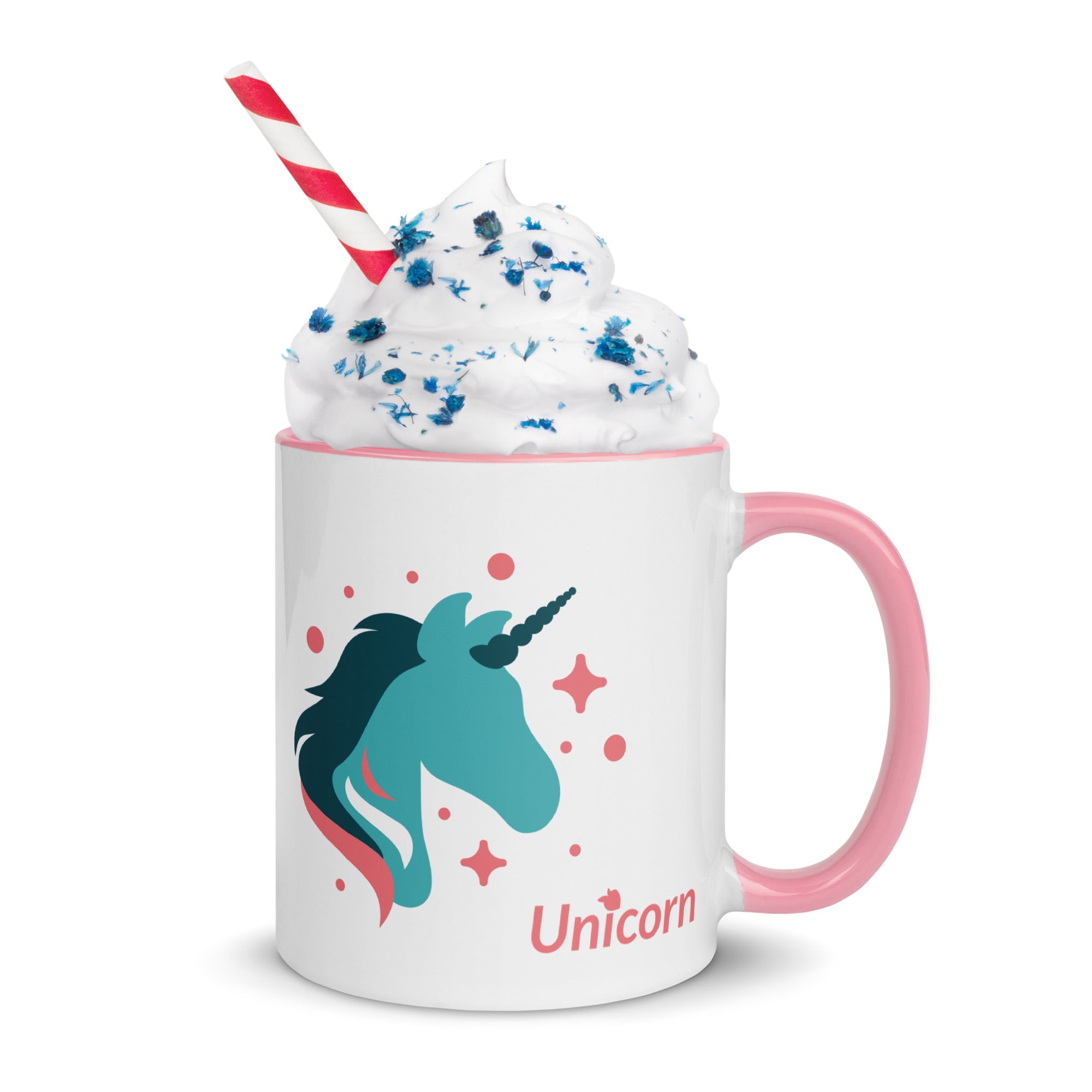 tsgabrielle® • Caneca com interior colorido • 🦄 Unicórnio - Seraphina • Cerâmica • 325 ml