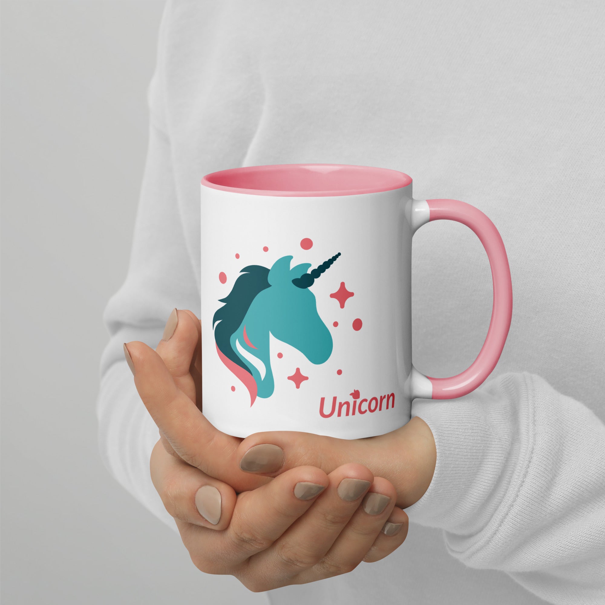 tsgabrielle® • Caneca com interior colorido • 🦄 Unicórnio - Seraphina • Cerâmica • 325 ml