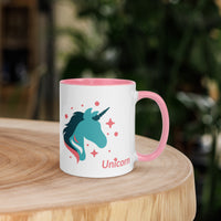 tsgabrielle® • Caneca com interior colorido • 🦄 Unicórnio - Seraphina • Cerâmica • 325 ml