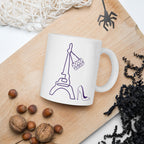 tsgabrielle® • Paris - La Tour Eiffel • Caneca Brilhante • Branca • Cerâmica • 11 oz