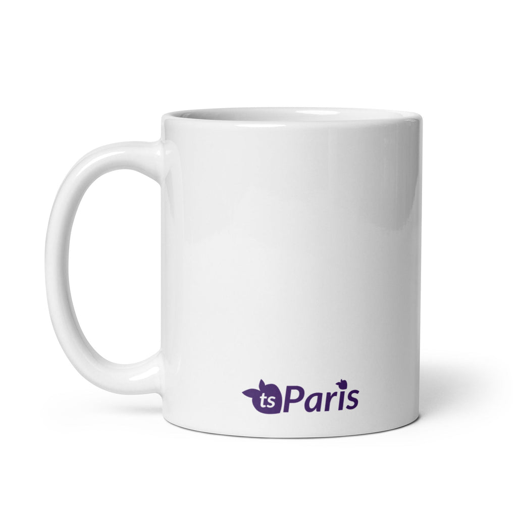 tsgabrielle® • Paris - La Tour Eiffel • Caneca Brilhante • Branca • Cerâmica • 11 oz