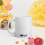 tsgabrielle® • Paris - La Tour Eiffel • Caneca Brilhante • Branca • Cerâmica • 11 oz