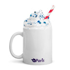 tsgabrielle® • Paris - La Tour Eiffel • Caneca Brilhante • Branca • Cerâmica • 11 oz