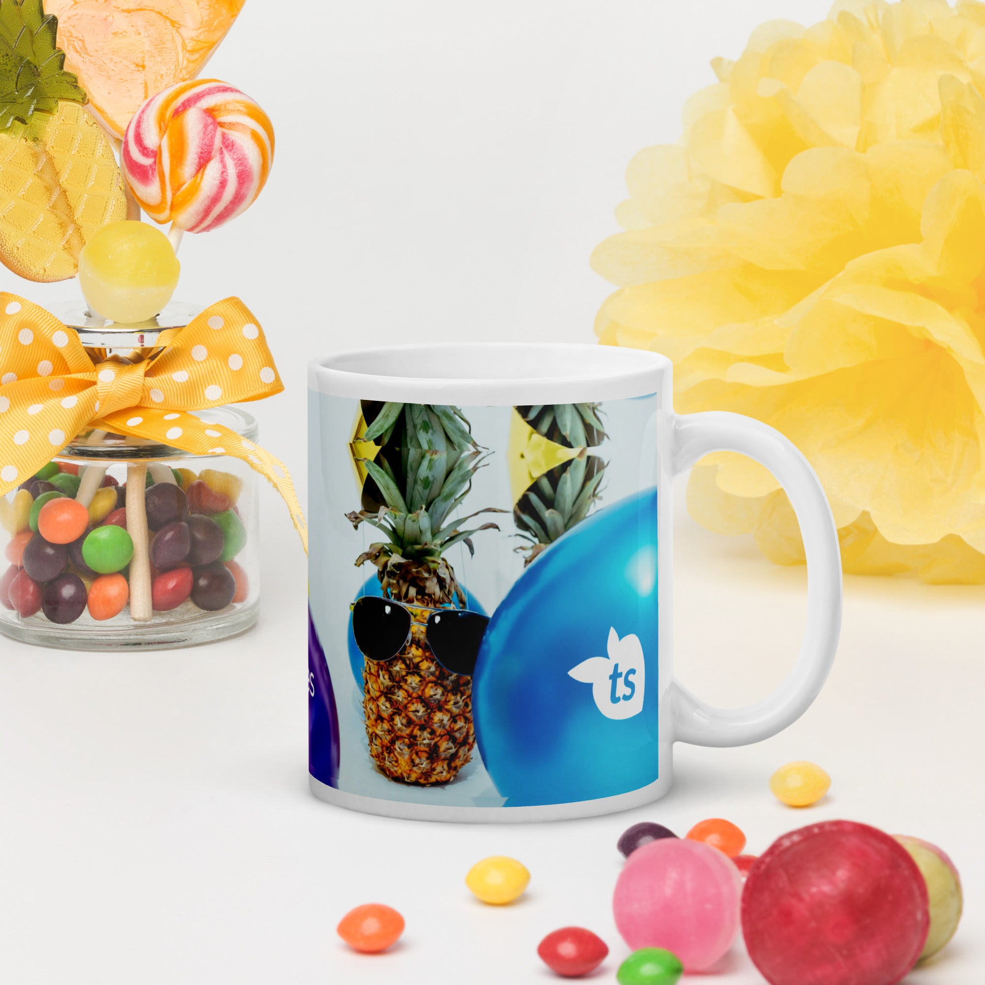 371 - tsgabrielle® • Good Vibes Only • Caneca Brilhante • Preta • Cerâmica • 3 Tamanhos
