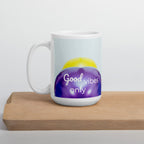 371 - tsgabrielle® • Good Vibes Only • Caneca Brilhante • Preta • Cerâmica • 3 Tamanhos