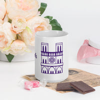 tsgabrielle® • Paris - Catedral de Notre-Dame • Caneca Brilhante • Branca • Cerâmica • 3 Tamanhos