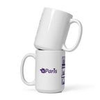 tsgabrielle® • Paris - Catedral de Notre-Dame • Caneca Brilhante • Branca • Cerâmica • 3 Tamanhos