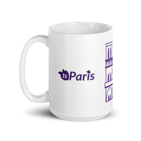 tsgabrielle® • Paris - Catedral de Notre-Dame • Caneca Brilhante • Branca • Cerâmica • 3 Tamanhos