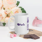 tsgabrielle® • Paris - Catedral de Notre-Dame • Caneca Brilhante • Branca • Cerâmica • 3 Tamanhos