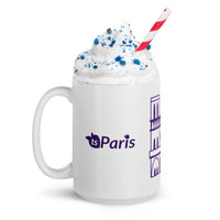 tsgabrielle® • Paris - Catedral de Notre-Dame • Caneca Brilhante • Branca • Cerâmica • 3 Tamanhos