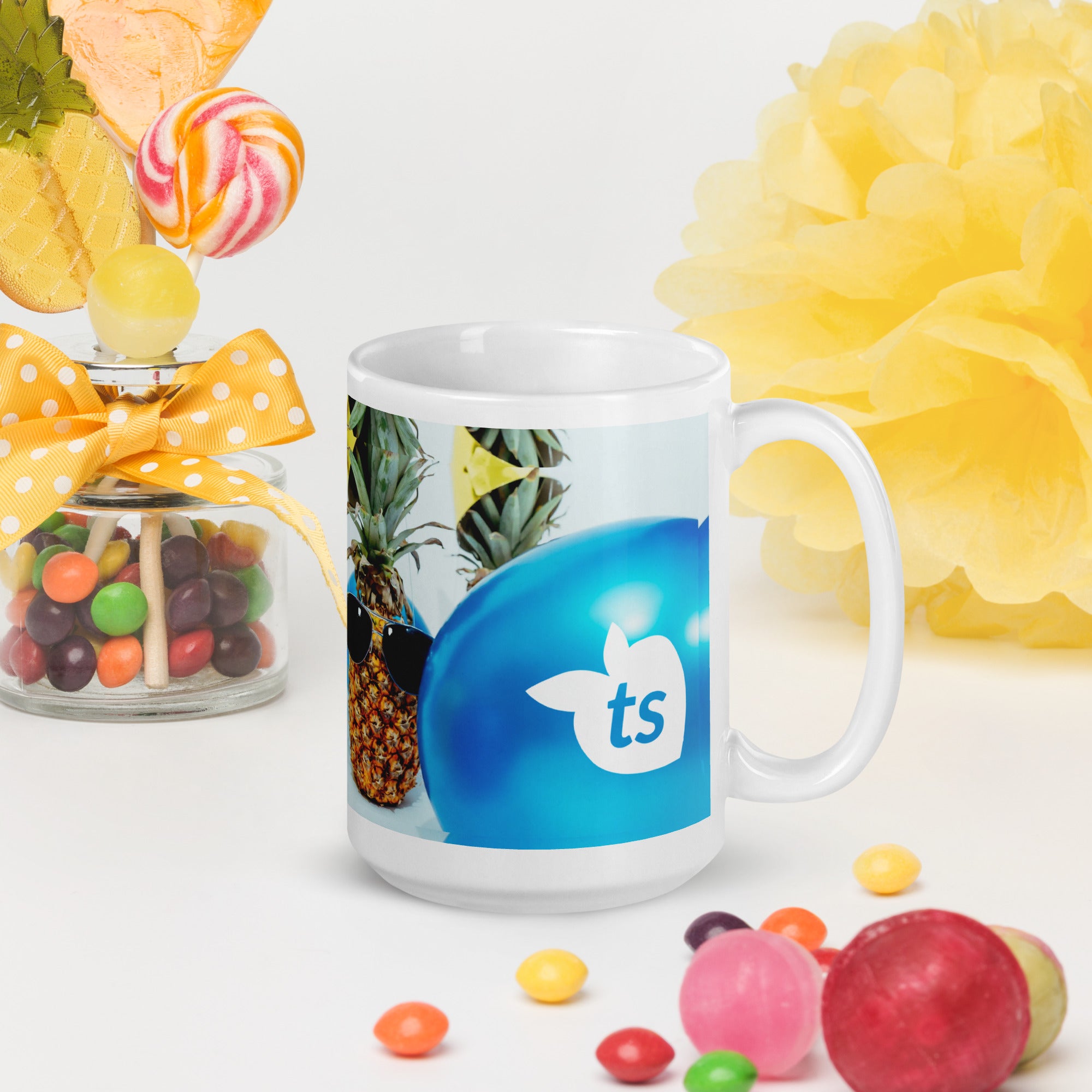 371 - tsgabrielle® • Good Vibes Only • Caneca Brilhante • Preta • Cerâmica • 3 Tamanhos