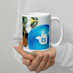371 - tsgabrielle® • Good Vibes Only • Caneca Brilhante • Preta • Cerâmica • 3 Tamanhos