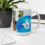 371 - tsgabrielle® • Good Vibes Only • Caneca Brilhante • Preta • Cerâmica • 3 Tamanhos