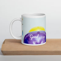 tsgabrielle® • Good Vibes Only • Caneca Brilhante • Preta • Cerâmica • 3 Tamanhos