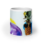 371 - tsgabrielle® • Good Vibes Only • Caneca Brilhante • Preta • Cerâmica • 3 Tamanhos