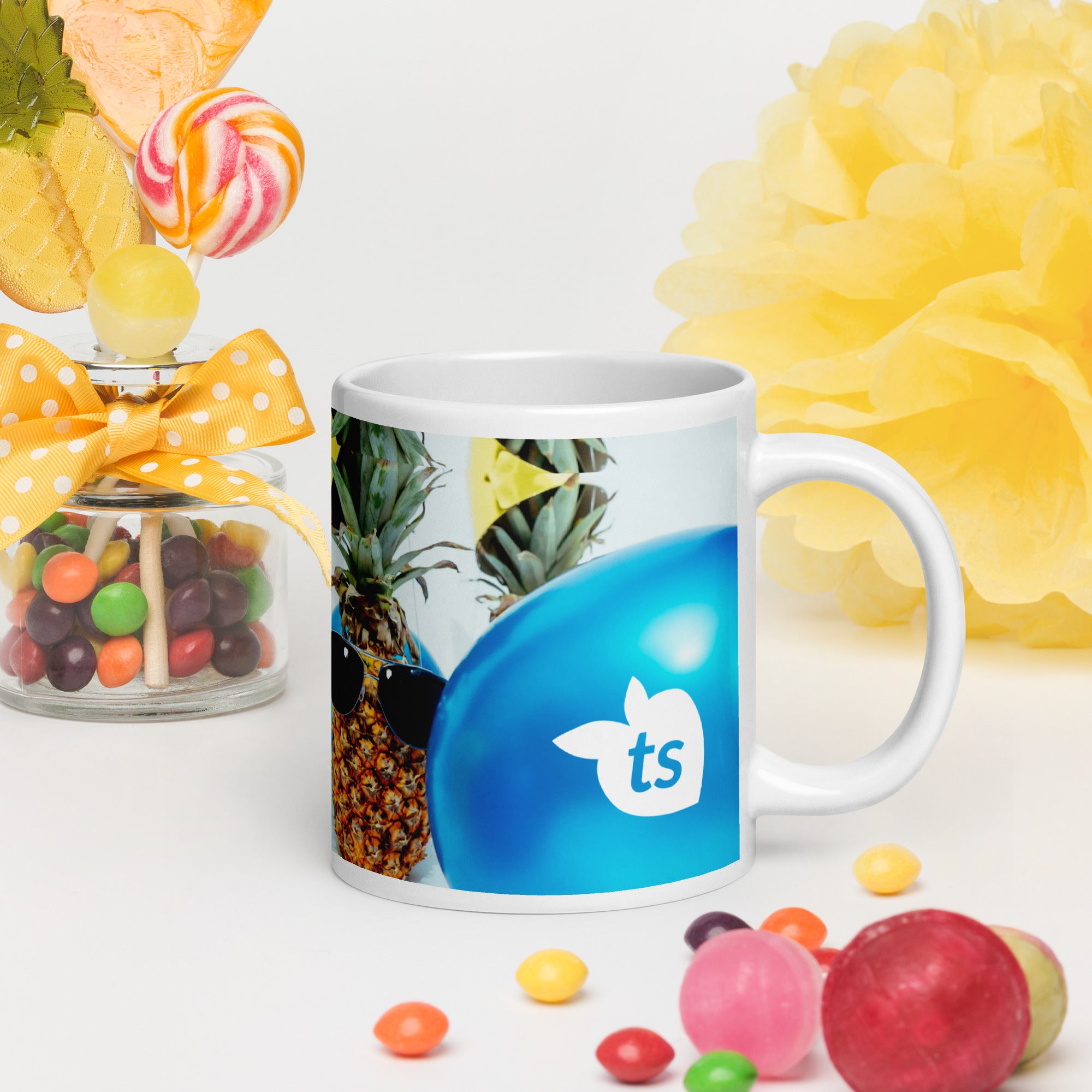371 - tsgabrielle® • Good Vibes Only • Caneca Brilhante • Preta • Cerâmica • 3 Tamanhos