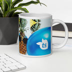 371 - tsgabrielle® • Good Vibes Only • Caneca Brilhante • Preta • Cerâmica • 3 Tamanhos